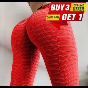 Women's High Waisted Leggings Slimming Scrunch Booty Ruched Butt Lift Yoga Pants